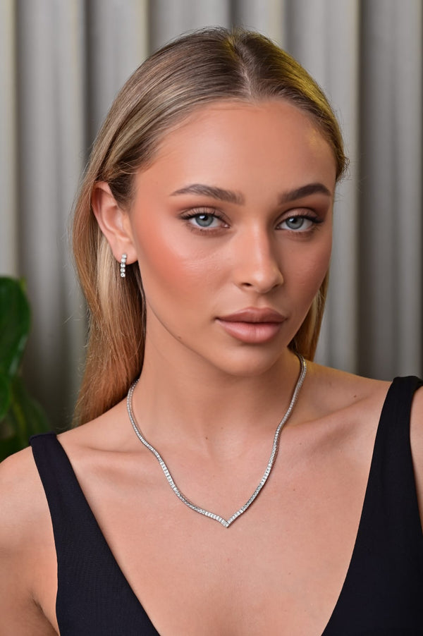 Princess cut tennis chain