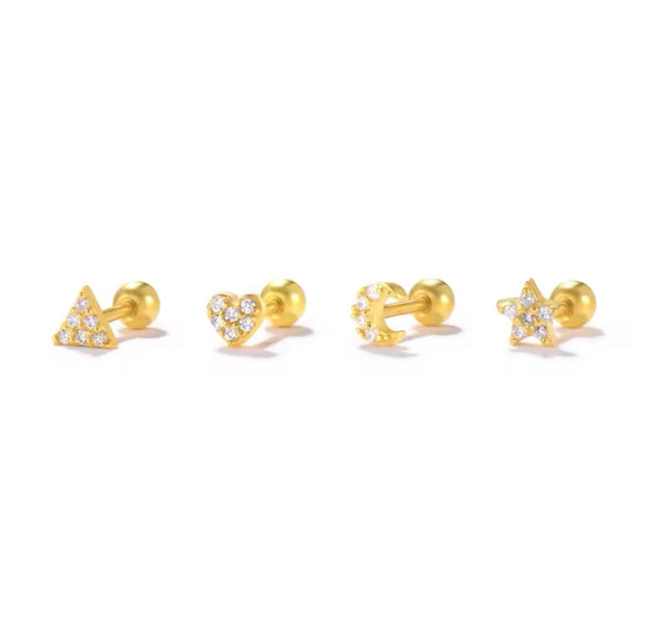 stud earring multi