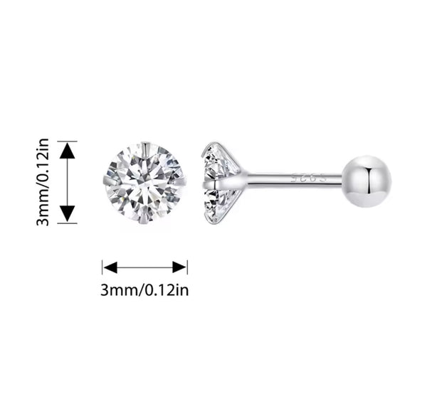 Stud earrings