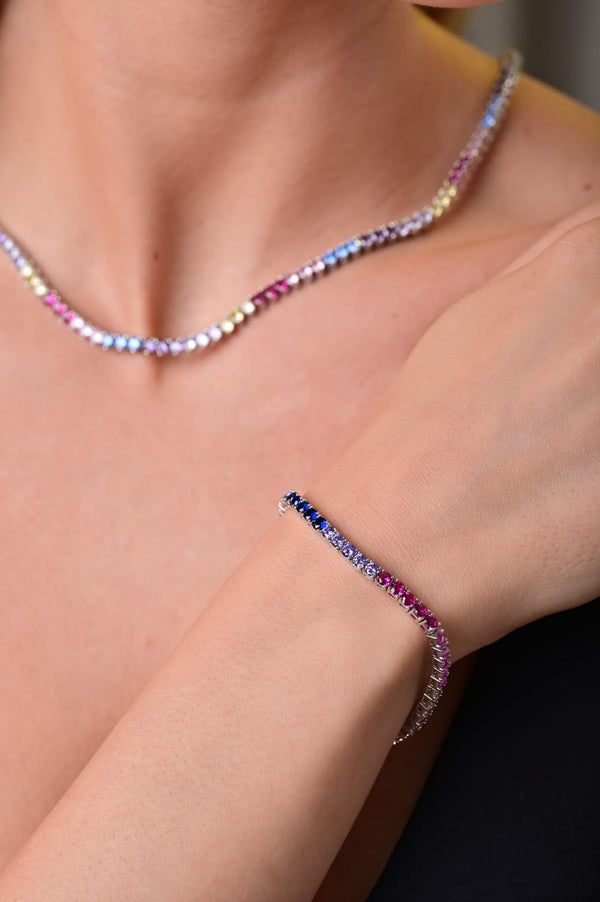 Tennis chain multicolor 3mm