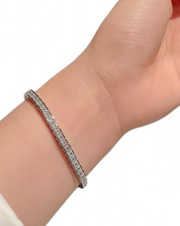 Princess cut Tennis bracelet