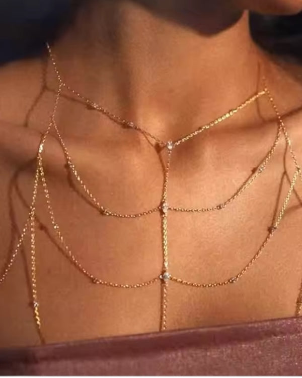 Body chain tear drop