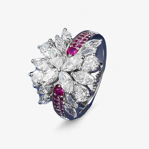 ring crystal flower