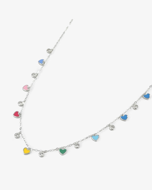 heart multicolor choker