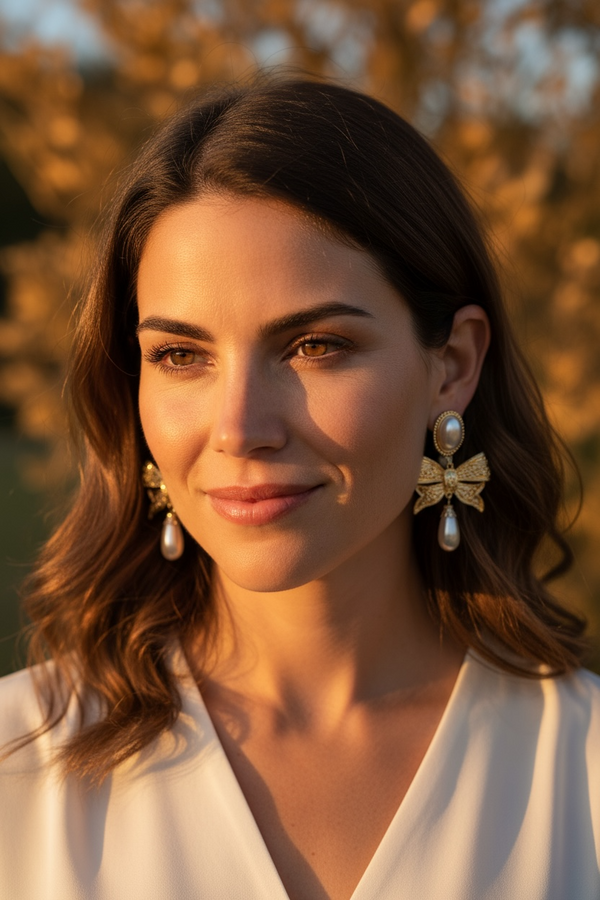 Vintage Ribbon earring