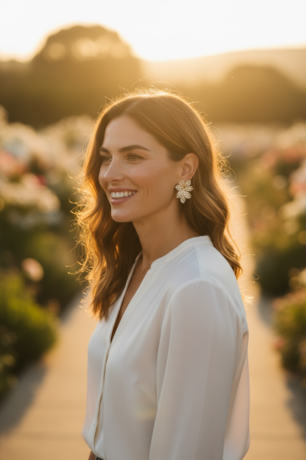 Pineapple Petal earring Small