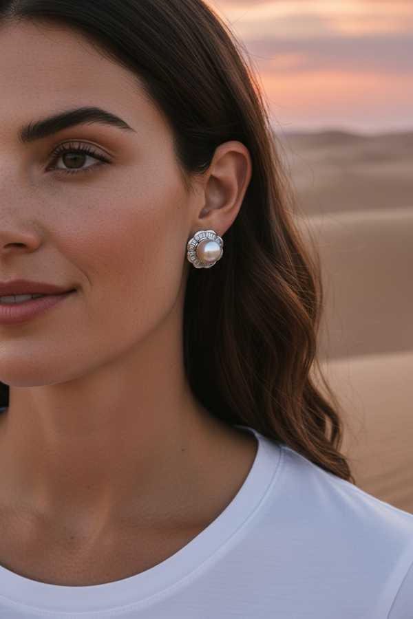 زهرة الباجيت مع اللؤلؤ